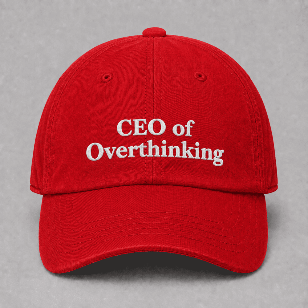 CEO of Overthinking Cap (Red)